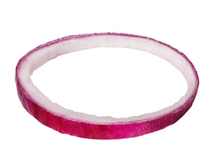 chopped onions isolated on a white background
