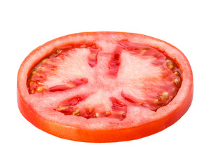 sliced tomato isolated