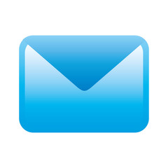 blue icon message design