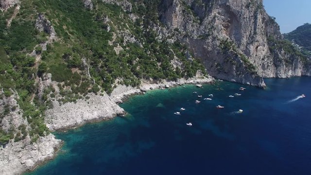 Aerial View of Capri Island, Italy