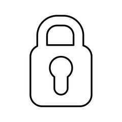 security lineal vector design