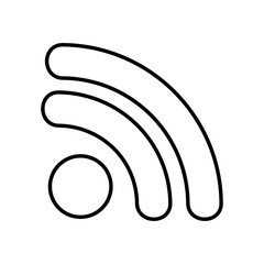 internet connection signal lineal vector design