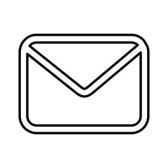 message lineal icon design