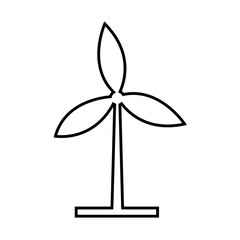 Windmills lineal vector design