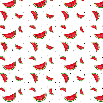 Melonen, nahtlos Hintergrund 
Vektor Illustration 
Pattern
