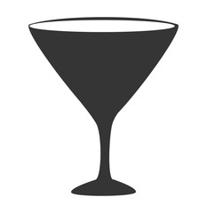 Wine glass cup, isolated flat icon design.