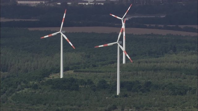 Wind Turbines Near Zschornewitz