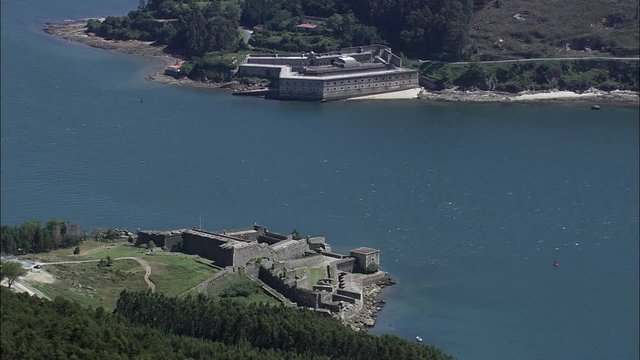 Ferrol And Two Castles Guarding Estuary