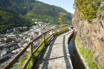 Wall murals Channel Sola Irrigation Canal - Andorra