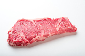 raw new york strip steak