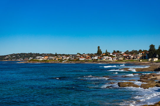Beach front property near Shelly park, Cronulla. Urban recreational areas of Sydney suburbs
