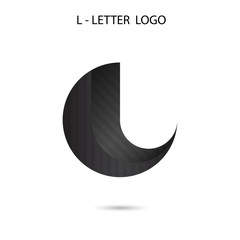 Creative L-letter icon abstract logo design.L-alphabet symbol.