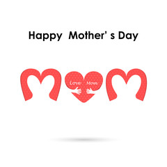 Happy Mothers Day.Love Heart Care logo.