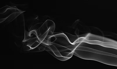 Fotobehang Gladde abstracte rooklijnen © PixieMe