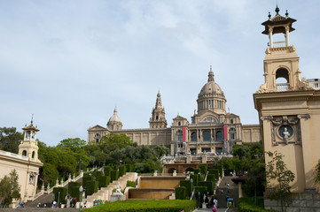 Fototapeta na wymiar National Art Museum of Catalonia - Barcelona - Spain