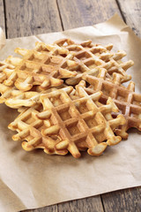 Whole grain waffles.