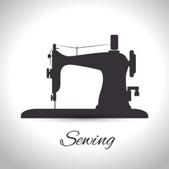 sewing machine isolated icon design, vector illustration  graphic 