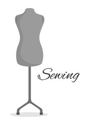manikin couturier isolated icon design, vector illustration  graphic 