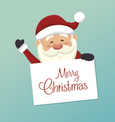 happy merry christmas isolated icon design, vector illustration  graphic 