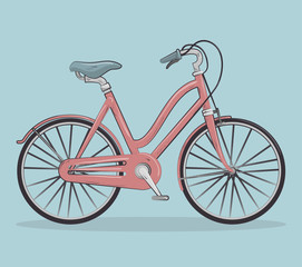 vintage Bicycle isolated icon design, vector illustration  graphic 