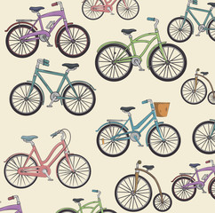 Bicycle pattern isolated icon design, vector illustration  graphic 