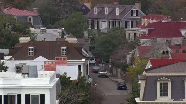 Houses Facing Charleston Harbour