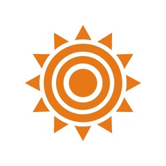 Natural sun logo vector