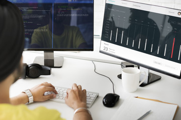 Sales Order Dashboard Statistics Concept