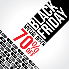 Black Friday Sale. Vector illustration