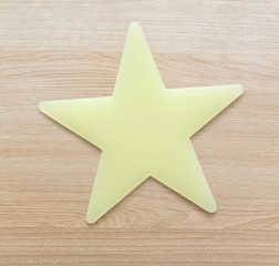 Obraz premium Blank star toy closeup