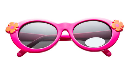 Children's sunglasses with flower decoration