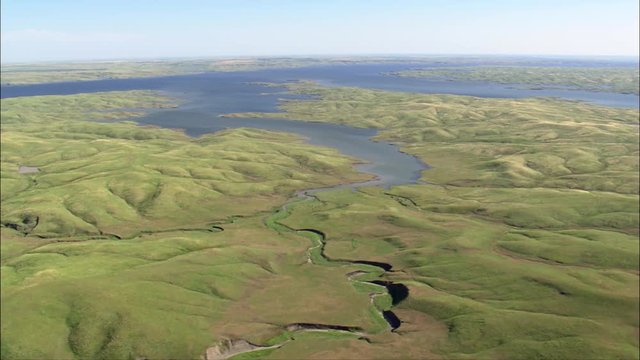 Missouri River On Border With Cheyenne River Reservation