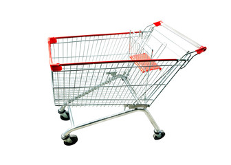 shopping cart isolated on white