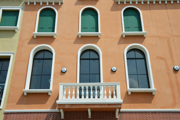 Venetian Style Balcony and Windows