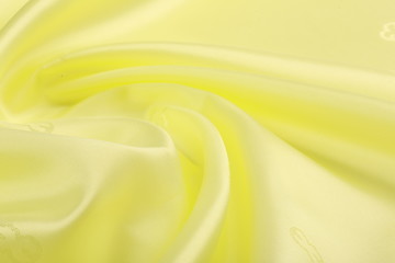 lemon-colored silk