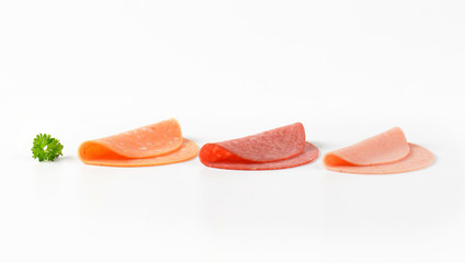 thin salami slices