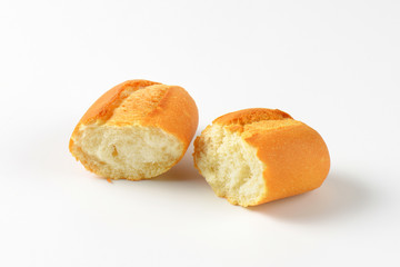 halved bread roll