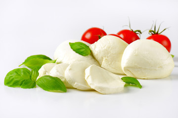 mozzarella, tomatoes and basil