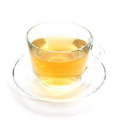 Cup of green or chamomile tea