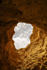 beautiful cave in the Algarve Portugal