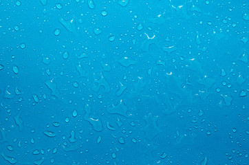 Transparent water drops