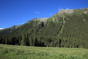 beautiful mountains in xinjiang,china