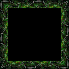 Colorful fantasy picture frame