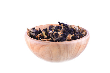 Butterfly Pea dry White background