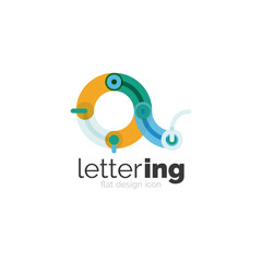 Letter logo business icon
