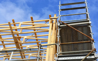 Construction on medium office commercial building