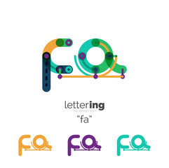 Obraz premium Letters logo icon