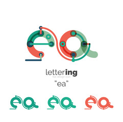 Alphabet letter font logo business icon