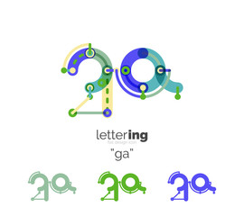 Alphabet letter font logo business icon