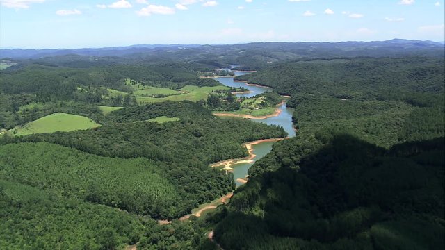 Dammed Section Of Rio Juquia
